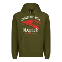 Army Green 5 stars crawfish boil master big red lobster Premium Hoodie - linhVisuals