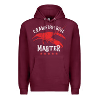 Burgundy 5 stars crawfish boil master big red lobster Premium Hoodie - linhVisuals