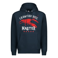 Navy 5 stars crawfish boil master big red lobster Premium Hoodie - linhVisuals