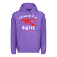 Purple 5 stars crawfish boil master big red lobster Premium Hoodie - linhVisuals