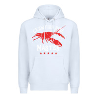 White 5 stars crawfish boil master big red lobster Premium Hoodie - linhVisuals