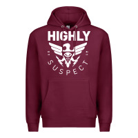 Burgundy highly suspect 2022 Premium Hoodie - linhVisuals