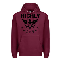 Burgundy highly suspect 2022 Premium Hoodie - linhVisuals