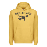 Antique Gold airplane mode funny traveling design with flying plane Premium Hoodie - linhVisuals