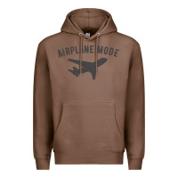 Chestnut airplane mode funny traveling design with flying plane Premium Hoodie - linhVisuals