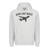 Dove Grey airplane mode funny traveling design with flying plane Premium Hoodie - linhVisuals