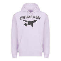 Lilac airplane mode funny traveling design with flying plane Premium Hoodie - linhVisuals
