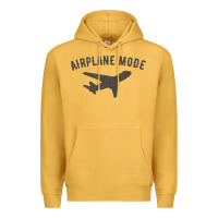 Mustard airplane mode funny traveling design with flying plane Premium Hoodie - linhVisuals