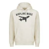 Oatmeal Heather airplane mode funny traveling design with flying plane Premium Hoodie - linhVisuals