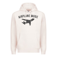 Pale Pink airplane mode funny traveling design with flying plane Premium Hoodie - linhVisuals