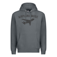 Rock airplane mode funny traveling design with flying plane Premium Hoodie - linhVisuals