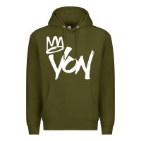 Army Green KING VON MERCH Premium Hoodie - linhVisuals