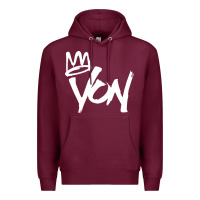 Burgundy KING VON MERCH Premium Hoodie - linhVisuals