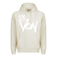 Oatmeal Heather KING VON MERCH Premium Hoodie - linhVisuals