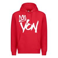 Red KING VON MERCH Premium Hoodie - linhVisuals