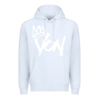 White KING VON MERCH Premium Hoodie - linhVisuals