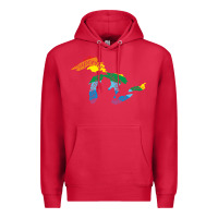 Cardinal all michigan great lakes rainbow colors Premium Hoodie - linhVisuals
