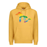Mustard all michigan great lakes rainbow colors Premium Hoodie - linhVisuals