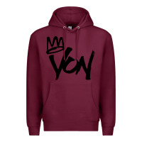Burgundy KING VON Premium Hoodie - linhVisuals