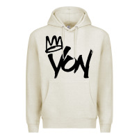 Oatmeal Heather KING VON Premium Hoodie - linhVisuals
