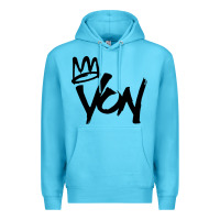 Ocean Blue KING VON Premium Hoodie - linhVisuals