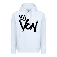 White KING VON Premium Hoodie - linhVisuals