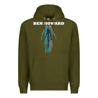 Army Green Ben Howard Premium Hoodie - linhVisuals