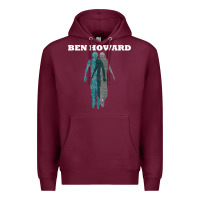 Burgundy Ben Howard Premium Hoodie - linhVisuals
