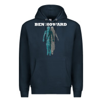 Navy Ben Howard Premium Hoodie - linhVisuals