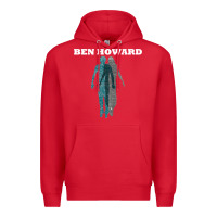 Red Ben Howard Premium Hoodie - linhVisuals