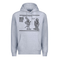 Heather Grey doctor faustus vintage illustration design Premium Hoodie - linhVisuals
