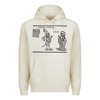 Oatmeal Heather doctor faustus vintage illustration design Premium Hoodie - linhVisuals