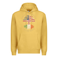 Antique Gold american grown italian roots italy flag vintage tree Premium Hoodie - linhVisuals