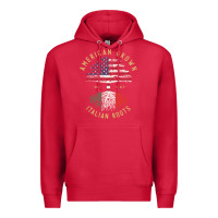 Cardinal american grown italian roots italy flag vintage tree Premium Hoodie - linhVisuals