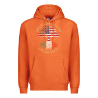 Carrot american grown italian roots italy flag vintage tree Premium Hoodie - linhVisuals