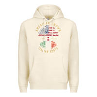 Tofu american grown italian roots italy flag vintage tree Premium Hoodie - linhVisuals