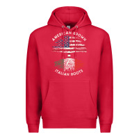 Cardinal american grown italian roots usa italy flag tree Premium Hoodie - linhVisuals
