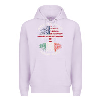 Lilac american grown italian roots usa italy flag tree Premium Hoodie - linhVisuals
