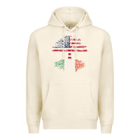 Tofu american grown italian roots usa italy flag tree Premium Hoodie - linhVisuals