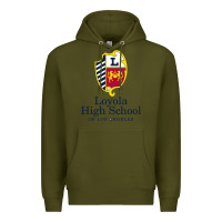 Army Green loyola high school los angeles Premium Hoodie - linhVisuals
