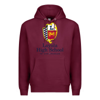Burgundy loyola high school los angeles Premium Hoodie - linhVisuals