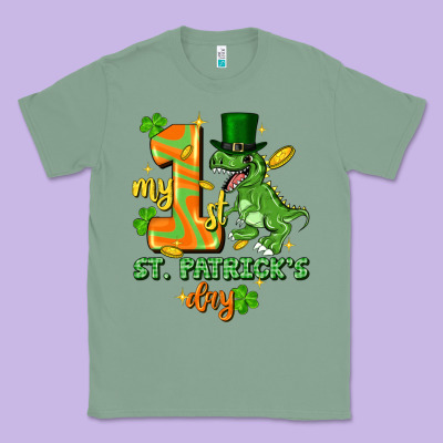 My First St. Patricks Day Classic Tee Designed By Fadigitalartstudio