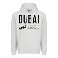 Dove Grey dubai united arab emirates Premium Hoodie - linhVisuals