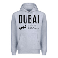 Heather Grey dubai united arab emirates Premium Hoodie - linhVisuals