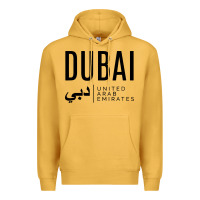 Mustard dubai united arab emirates Premium Hoodie - linhVisuals