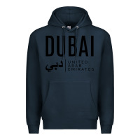 Navy dubai united arab emirates Premium Hoodie - linhVisuals