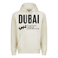 Oatmeal Heather dubai united arab emirates Premium Hoodie - linhVisuals