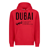 Red dubai united arab emirates Premium Hoodie - linhVisuals