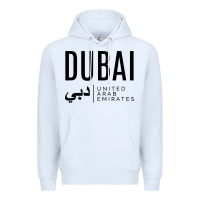 White dubai united arab emirates Premium Hoodie - linhVisuals