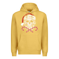 Antique Gold bah humbug skull santa hat christmas funny quote Premium Hoodie - linhVisuals
